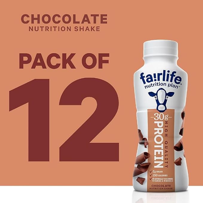 Nutrition Plan High Protein Chocolate Shake 12 PACK. Orry's Vital