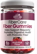 Country-Farm Fiber Care Gummies | Help Supports Regularity | Promote Digestive Health | with Prebiotic | Mixed Fruit Flavor | 6g per Fiber | (240 Gummies) | 80 Days Supplies - Goofy Turtle