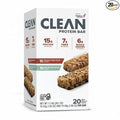 Ready Clean Protein Bars Variety Pack Chocolate Peanut Butter and Dark Chocolate Sea Salt 20 Count 15g Protein