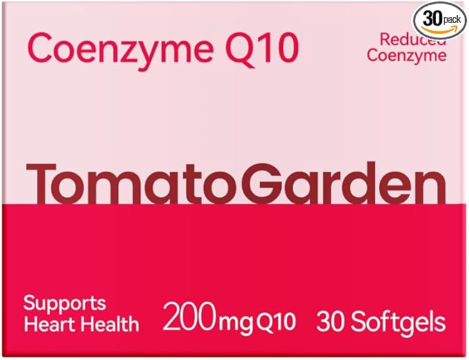 Coenzyme Q10 200mg Heart Health Support 30 Softgels High Purity Q10 Supplement