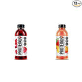 Protein2o Whey Protein Isolate Infused Water Bundle (12 Pack) - Wild Cherry and Peach Mango Flavors