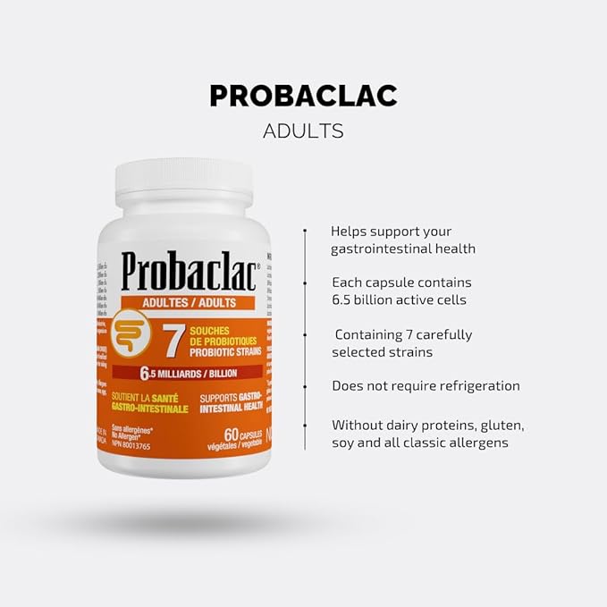 Probiotics for Adults – Daily Gut Health &amp Immune Support Relieves Bloating &amp Supports Digestive Balance – 60 Shelf-Stable Capsules Dairy &amp Gluten Free(60)