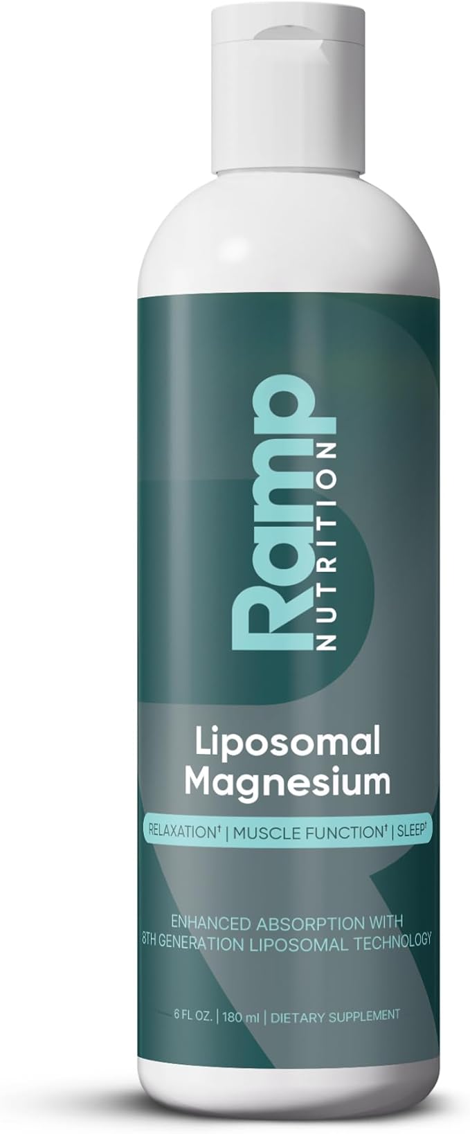 Liposomal Magnesium Bisglycinate &amp Gluconate – Liquid Magnesium for Sleep Relaxation Restless Legs &amp Muscle Recovery – 200mg High Absorption – Vegan Non-GMO – 6 fl oz