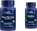 Life Extension Two-Per-Day Multi-Vitamin &amp Mineral 120 Tablets and DHEA 25mg 100 Capsules Bundle