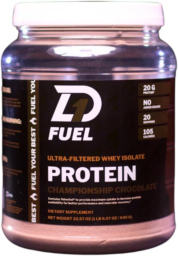 Grass Fed Whey Isolate Protein Powder - Championship Chocolate - 20g Protein - No Artificial Ingredients - Clean Muscle Recovery &amp Growth