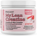 Fit &amp Lean Creatine for Women My Lean Creatine Chewable Tablets Creatine Monohydrate with GAA Muscle Performance Cognitive Function No Bloating Reduced Water Retention Watermelon 30 Servin