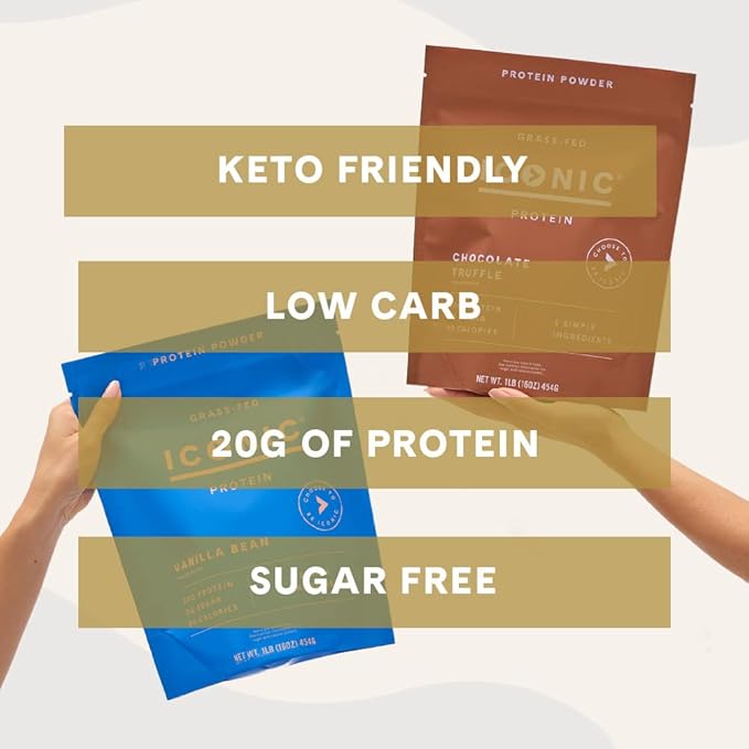 ICONIC Chocolate Truffle Bundle Sugar Free Protein Powder and Low Carb Protein Shakes