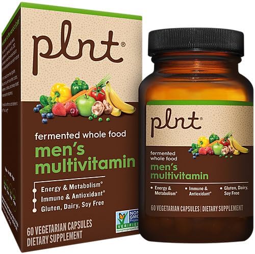 plnt Fermented Whole Food MenaTMs Multivitamin (60 Vegan Capsules)