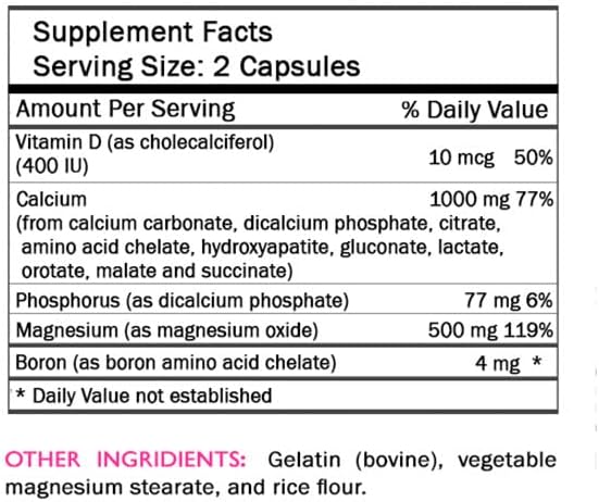 Calcium Magnesium Supplement - Magnesium Powder Natural Pills Vitamin D Formula Natural Pills Power Formula Supplement Potassium Potassium Combo Women’s Support 3Bot
