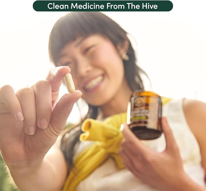 Complete Gut Health by Beekeeper's Naturals 3-in-1 Prebiotic Postbiotic Probiotics for Digestive Health &amp Bloating Relief for Women &amp Men Propolis Powered Gluten-Free Vegan Capsules 60ct