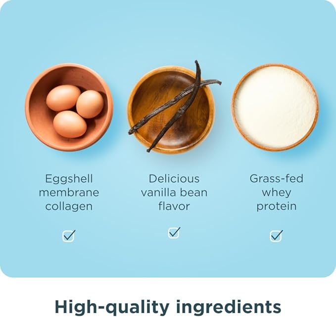 Ancient Nutrition Grass Fed Whey Protein 23g Protein Hydrolyzed Collagen Peptides Organic Regenerative A2/A2 Milk Protein (35 Servings Vanilla Bean)
