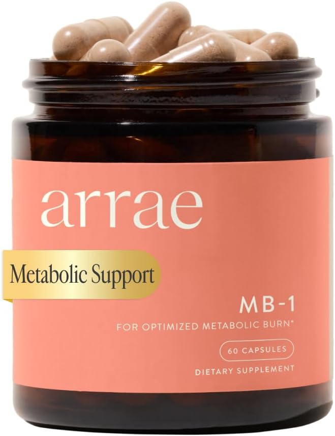 Arrae MB-1 Natural Dietary Supplement Control Appetite Increase Energy Support Healthy Metabolism 60 Capsules