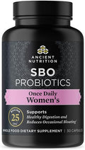 Ancient Nutrition Probiotics for Women Once Daily Women's Probiotics 30ct Digestive Support and Reduces Occasional Bloating Made with Chaste Tree Berry and Amla Berry 25 Billion CFUs*