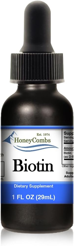 HoneyCombs Liquid Drops 1oz Each Save 10% - Vitamin B7 (Biotin) + Vitamin B5 (Pantothenic Acid) + Vitamin B6 (Pyridoxine)