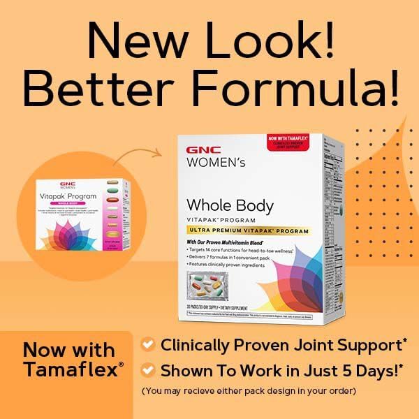 GNC Whole Body Vitapak Program Ultra Premium Proven Multivitamin Blend 7 in 1 Formula 30 Servings