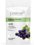 Celebrate Vitamins Bariatric 500mg Calcium Citrate Soft Chews with 500 IU Vitamin D3 – Essential for Gastric Bypass Patients &amp Bone Health - Sugar &amp Gluten Free Grape (90 Chews)