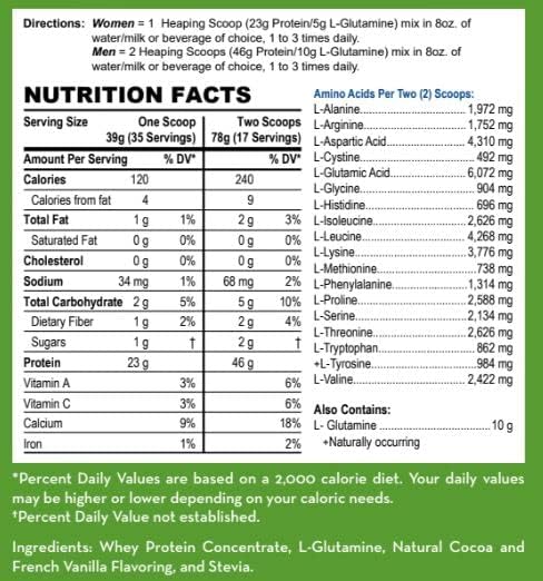 LifeSource Vitamins 3lb Grass Fed Whey Protein Concentrate - Chocolate w/Stevia - 3 lb Powder