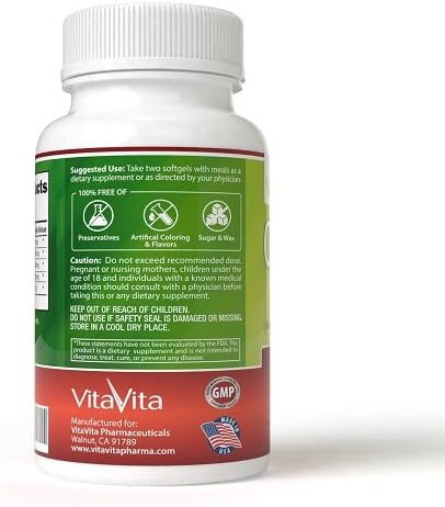 Extra Strength CoQ10 Complex Enhanced with EPA/DHA Lecithin Flaxseed and Vitamin E (180 Softgels)