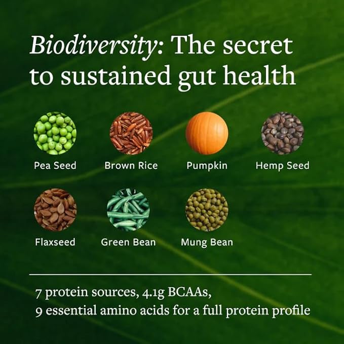 Plant Based Protein Powder for Optimal Gut Health Probiotic Protein Shake with Fermented Plant Proteins Vegan Dairy &amp Stevia-Free Vanilla