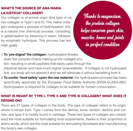 2 Pack Ana Maria LaJusticia Collagen with Magnesium - 450 Tabs - Rejuvenate Your Skin - Strengthen Your Nervous System - Keep Bones and Teeth in Good Condition - Spain
