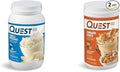 Quest Nutrition Vanilla Milkshake Protein Powder 24g of Protein 1g of Sugar Low Carb Gluten Free 3 Pound 43 Servings &amp Cinnamon Crunch Protein Powder 20g Protein 2g Net Carb 1g Sugar