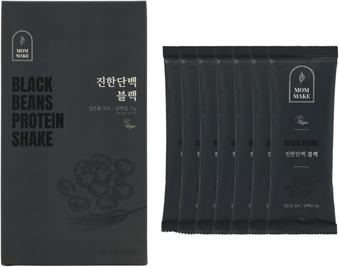 Black Beans Protein Shake Powder 0.6lb(280g) Black Sesame 21g of Plant Based Protein (280g)