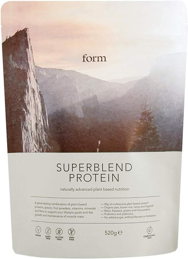 Form Superblend Protein - Vegan Protein Powder with Superfoods Vitamins and Minerals - 20g of Plant Based Protein per Serving (Vanilla)
