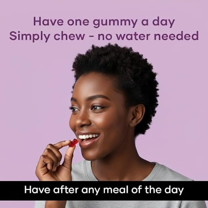 GHC Multivitamin - 100% Vegan 30 Gummies (Pack of 1) | Promotes Thick Hair &amp Restores Skin Glow Powered with Multivitamin Biotin Zinc &amp Folic Acid | Paraben SLS-Free Sulphate-Free