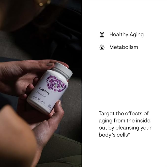 THORNE - ResveraCel (60 Capsules) &amp Memoractiv (60 Capsules) Bundle - Supports Brain Health &amp Healthy Aging - Gluten Dairy &amp Soy-Free