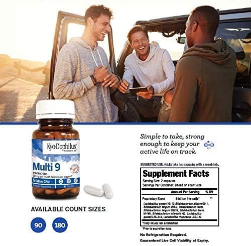 Kyolic Kyo-Dophilus Multi 9 Probiotic Strong Gut Health Balance and Support* 90 Capsules