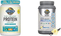 Garden of Life Organic Vegan Unflavored Protein Powder 22g Complete Plant Based Raw Protein &amp Organic Vegan Sport Protein Powder Vanilla - Probiotics BCAAs 30g Plant Protein