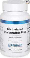 Douglas Laboratories Methylated Resveratrol Plus | Formula with Curcumin and Vitamin D for Cardiometabolic and Cellular Health | 30 Vegetarian Capsules