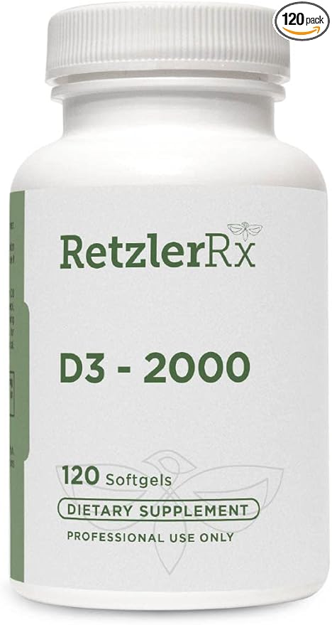 HormoneSynergy D3-2000 | 120 Softgels | Convenient Form of Bioidentical Vitamin D | Vitamin D3 (cholecalciferol) 2000 IU 500%