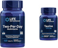 Life Extension Two-Per-Day 120 Tablets Multi-Vitamin &amp Taurine 1000mg 90 Capsules Supplement Bundle