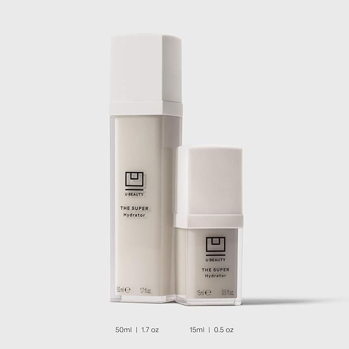 U Beauty The SUPER Hydrator - Mega-Dose Skin Hydrator and Hyaluronic Acid Moisturizing Cream with Peptides and Grapeseed Oil for Supple Smooth and Softer-Looking Skin For Up To 48 Hours - 0.5 fl oz