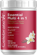 Celebrate Vitamins 4-in-1 Bariatric Multivitamin with Calcium Citrate Protein Shake 500mg Calcium for Post Bariatric Surgery Vanilla Cake Batter 14 Servings