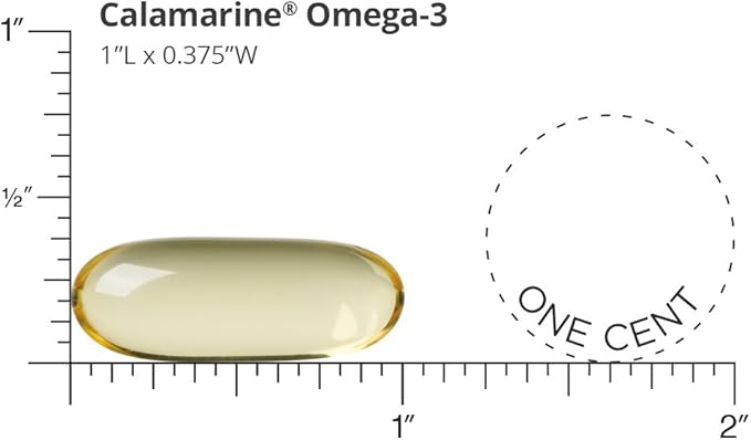 Dr. Sinatra CalaMarine Omega 3 Supplement with DHA and EPA Clinical Grade for Brain Heart and Eye Health 60 Softgels