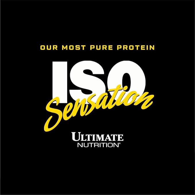Ultimate Nutrition Iso Sensation 93 with Glutamine Whey Protein Isolate Powder 30 Grams of Protein Low Carb Protein Shakes Keto Friendly 5 Pounds Chocolate Fudge Flavoured