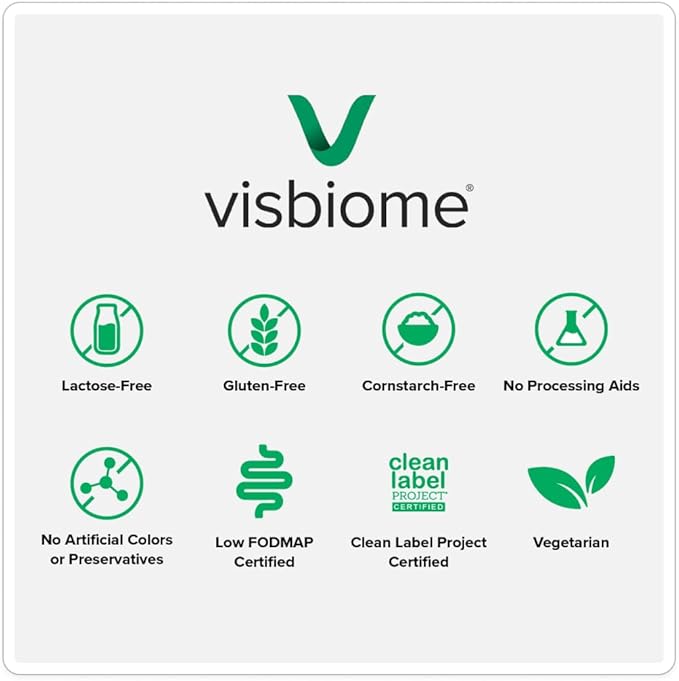 Visbiome® Advanced GI Care - High Potency Probiotic - 450 Billion CFU Live Probiotics Original De Simone Formulation 60 Packets of Unflavored Powder.