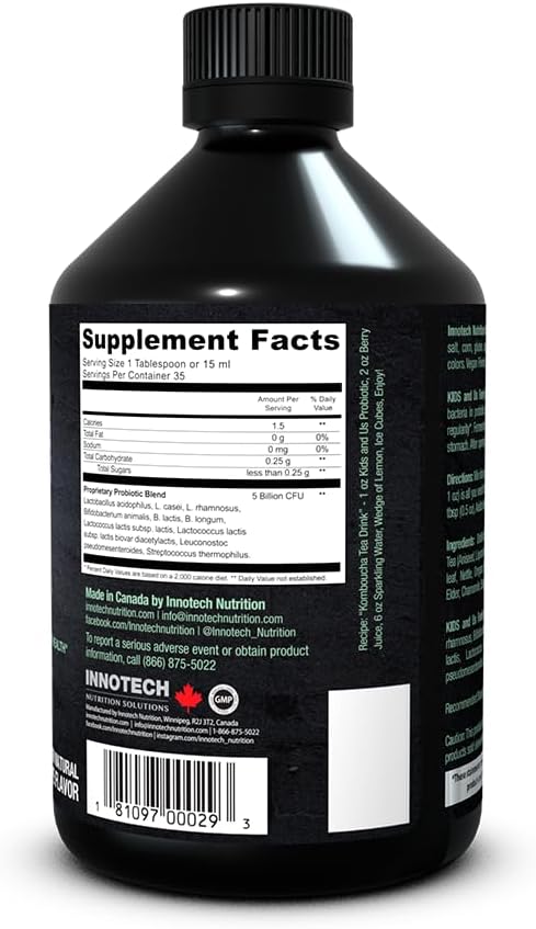 INNOTECH Nutrition: Kids and Us Liquid Probiotic Grape Flavour - 530 ml