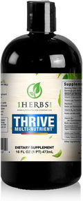 Thrive Liquid Multivitamin Multi Nutrient Supplement – High Potency Vitamin B Complex Liquid Vitamins &amp Minerals – Daily Energy Metabolism Immune Support for Men Women – Alcohol Free 16oz