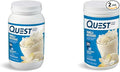 Quest Vanilla Milkshake Protein Powder Bundle 24g Protein 1g Sugar 3 &amp 1.6 Pound Low Carb Gluten Free 43 &amp 23 Servings