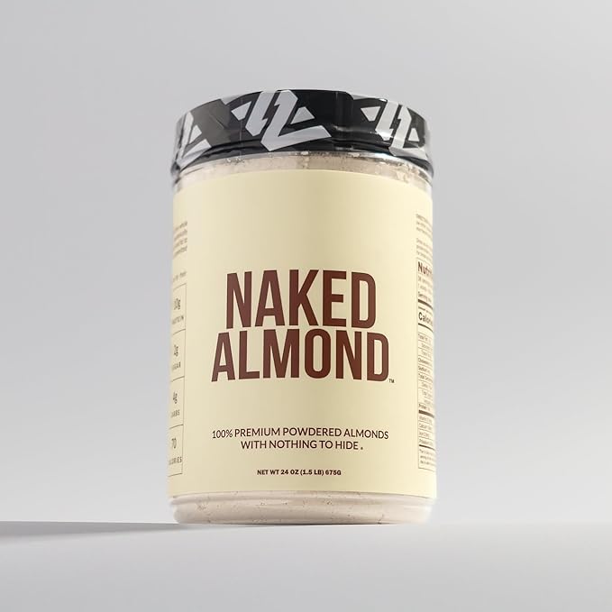 NAKED Almond Protein Powder from US Farms Only 1 Ingredient Vegan Gluten-Free No Additives No Salt No Sugar - 38 Servings - 1.5LB