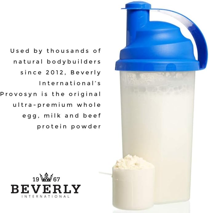 PROVOSYN. The Original Ultra-Premium Whole Egg Milk (Casein + Whey) and Beef Protein Powder. Fast Muscle Building + Recovery. Perfect for Hard Gainers. Vanilla Flavor 616 g The Mature Users Protein.