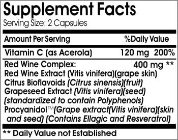 Red Wine Extract Complex // 90 Capsules // Pure // by PureControl Supplements