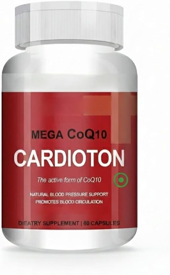 Cardioton 60 Capsules with Coenzyme Q10 &amp Arjuna Extract for Heart Health - 60 Capsules