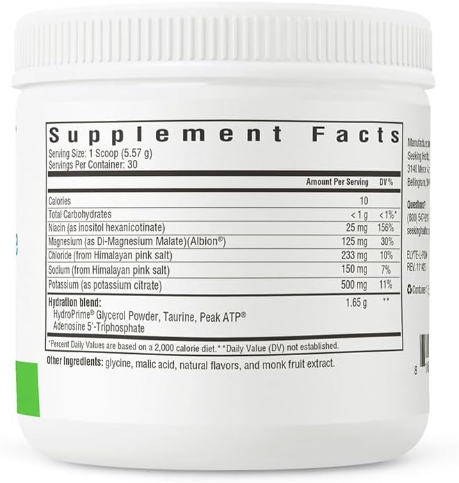 Seeking Health Optimal Electrolyte - Electrolyte Powder Supplement with Magnesium Sodium &amp Potassium for Electrolyte Support - Natural Lemonade Flavor 30 Servings