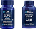 Life Extension Super Ubiquinol CoQ10 with Enhanced Mitochondrial Support &amp Vitamins D and K with Sea-Iodine Vitamin D3