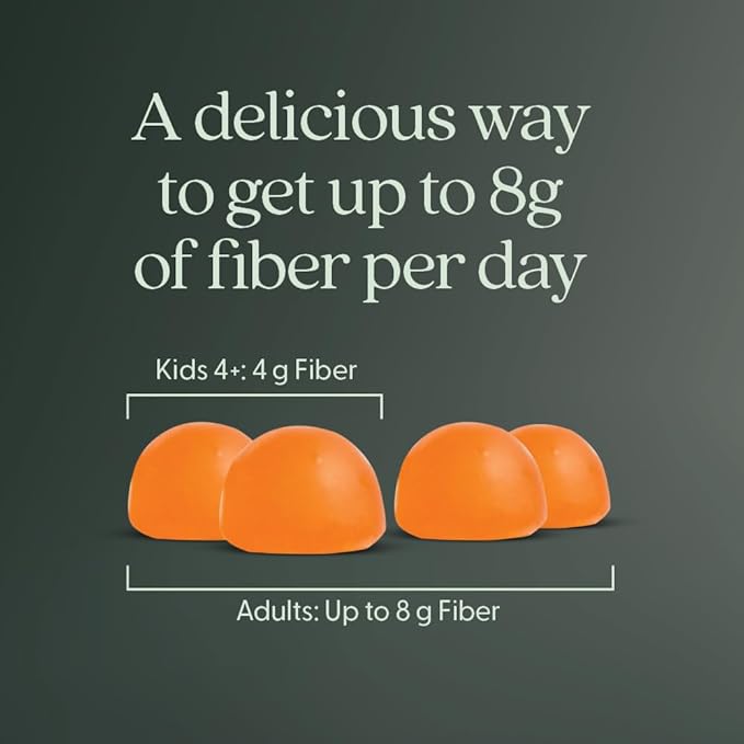 New Chapter Organic Fiber Gummies for Adults &amp Kids (Age 4+) Plant-Based Prebiotic Fiber for Digestive Health Vegan Non-GMO USDA Organic Gluten Free Citrus-Berry Flavored 60 ct