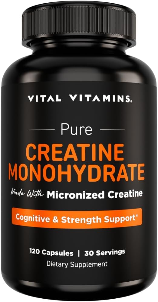 Vital Vitamins Resveratrol 60 ct + Creatine Capsules 120 ct
